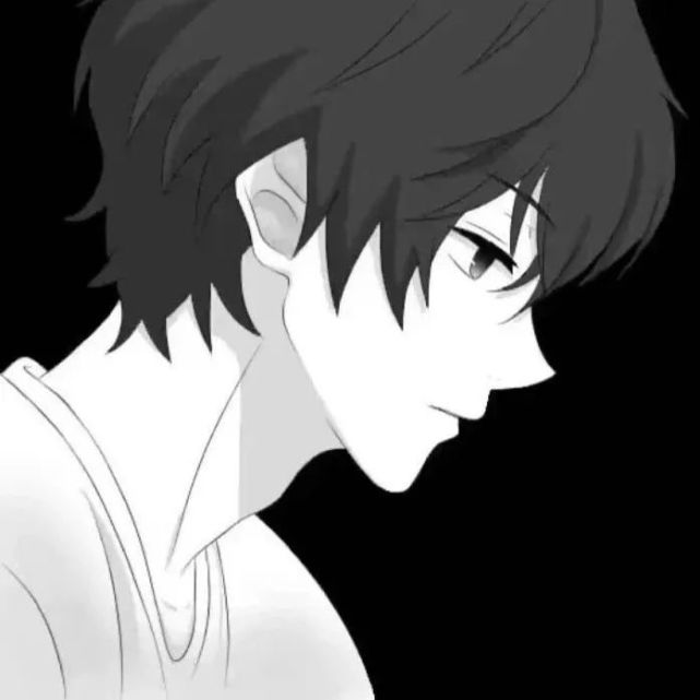 动漫男头亲爱的你现在在哪里发呆