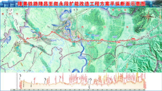 4月23日,四川隆昌至贵州黄桶铁路隆昌至叙永段扩能改造工程驷马坎下