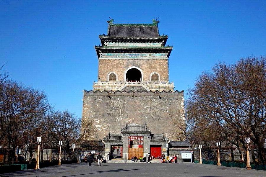 北京钟楼(钟楼是北京中轴线的北面终点)