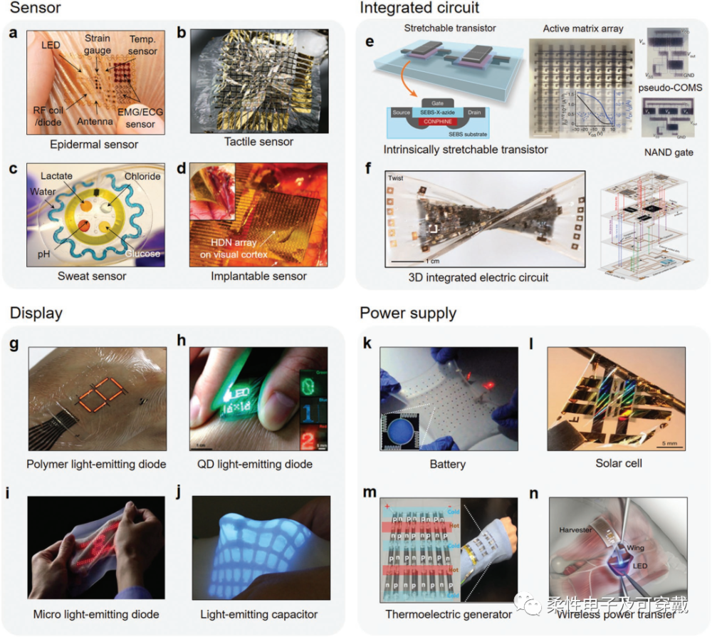 柔性电子皮肤的高端器件都有哪些
