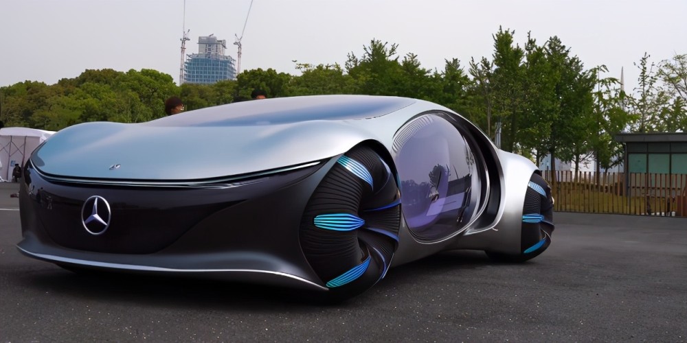 奔驰概念车亮相上海车展,未来科技感十足