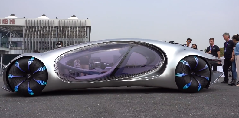 奔驰概念车亮相上海车展,未来科技感十足