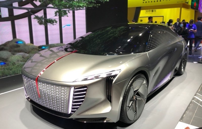 2021上海车展:红旗ev-concept概念车亮相
