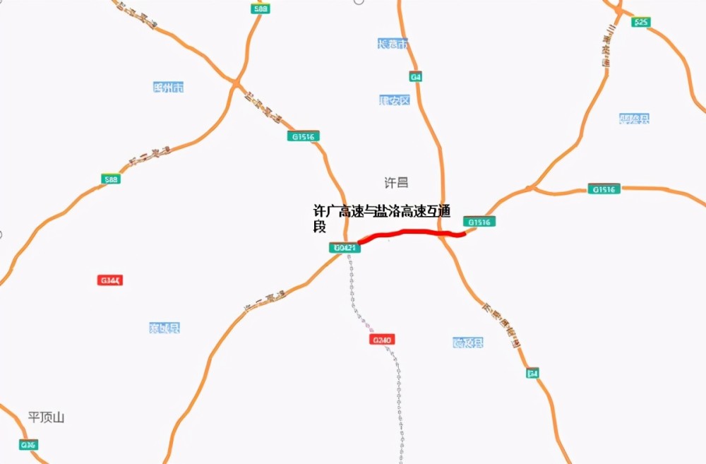 许广高速襄城至许昌段 9. 京港澳高速刘江黄河大桥段.