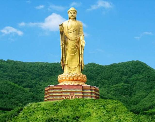 江西这座佛像高81米,全身镀金,辉煌程度不逊于中原大佛