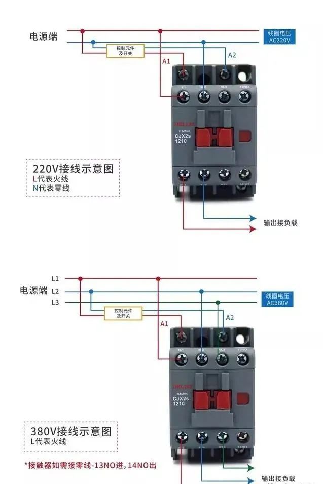 交流接触器图形,符号及如何接线(有奖问答)