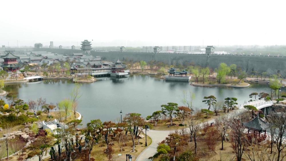 太原古县城金牛湖公园:人文景观与自然景观交相辉映