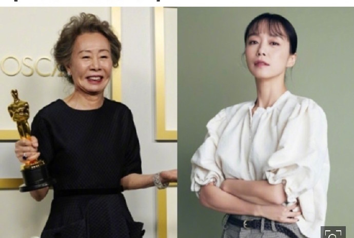 韩娱圈狂欢尹汝贞为韩国演员拿下第一座奥斯卡奖众星为她祝贺