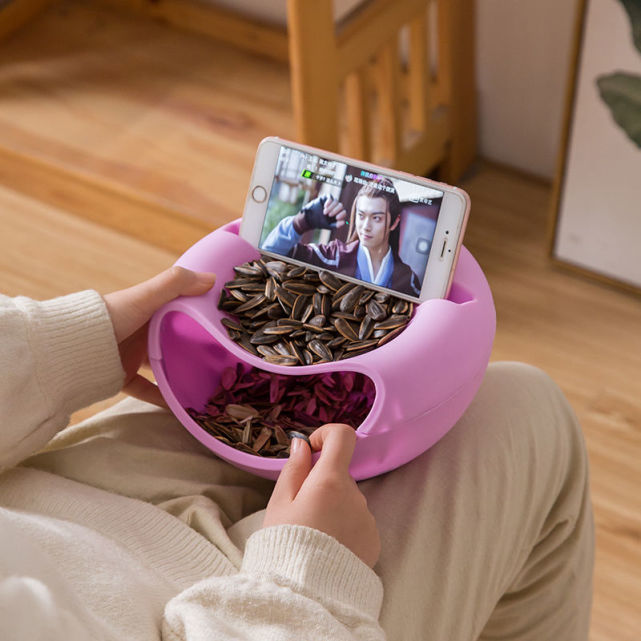 可以边吃零食边追剧的手机支架,哈哈哈简直懒人神器