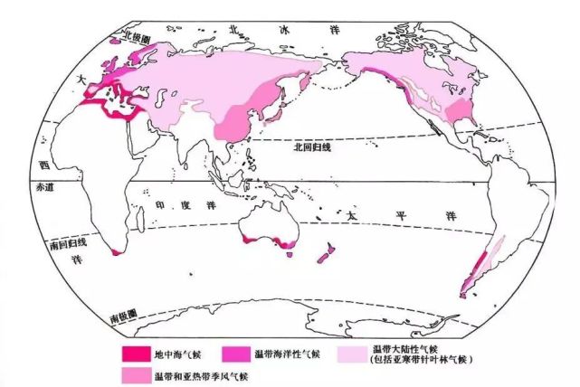 【高考地理】气候专题大总结,附14张气候类型单一分布图