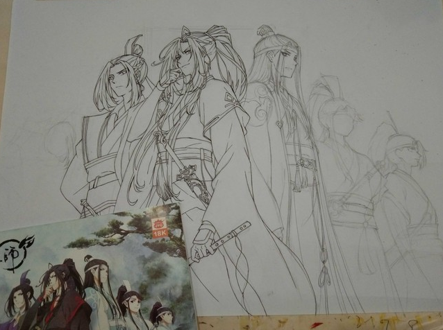 画师临摹魔道祖师参加学校绘画比赛网友快去做新一季动画