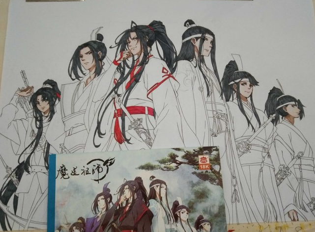 画师临摹魔道祖师参加学校绘画比赛网友快去做新一季动画