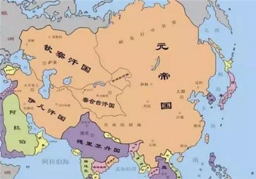 元朝时,中国的版图最大时有多大?放现在来看,包含了哪些国家?