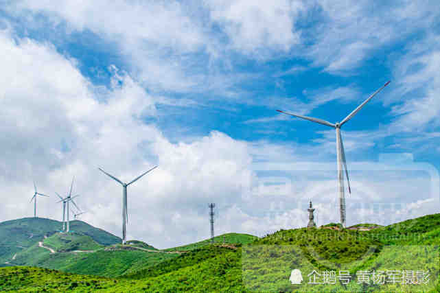 江西省首座高山风电项目总投资425亿元高山青草5万亩景如画