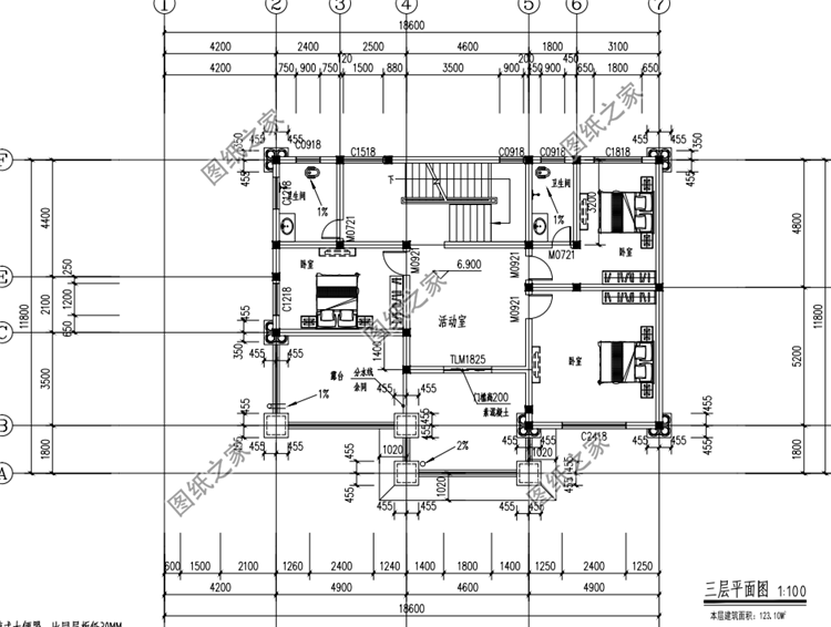 160平米三层房屋设计图,搭配坡屋顶设计,建好村里人都