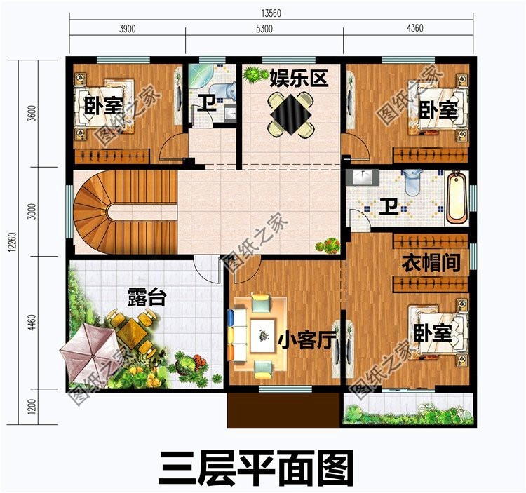 160平方米平房的设计图,160平方米的别墅设计图 160平米三层房屋设计图,搭配坡屋顶设计,建好村里人都