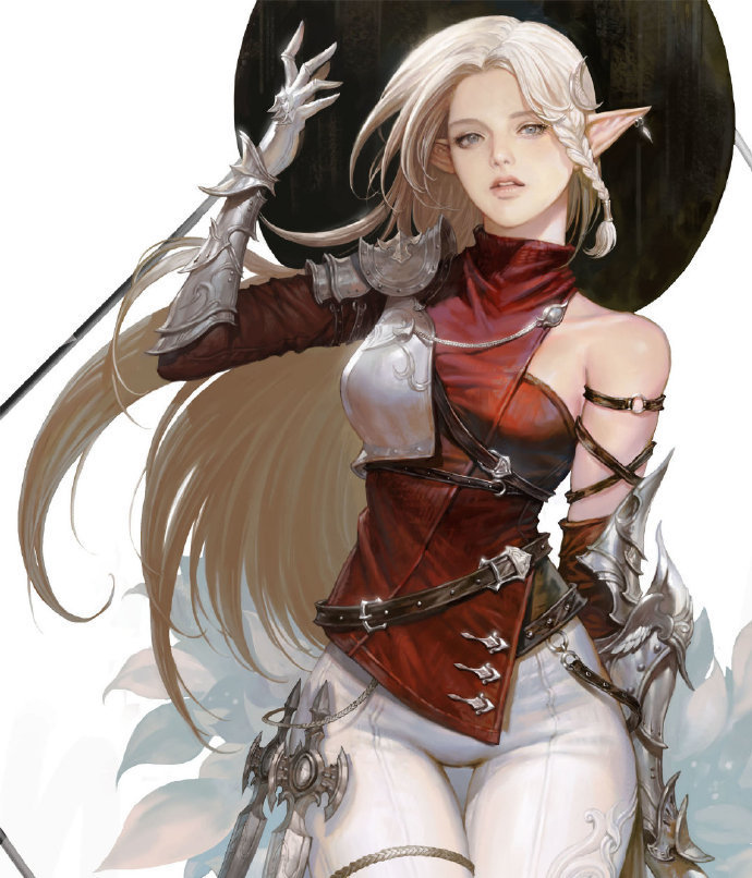 人物立绘,韩国插画师,概念艺术家,美女画师nessi