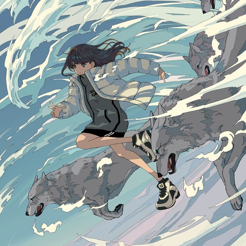 构图太厉害了轻盈的梦插画师来自日本トーコtoko