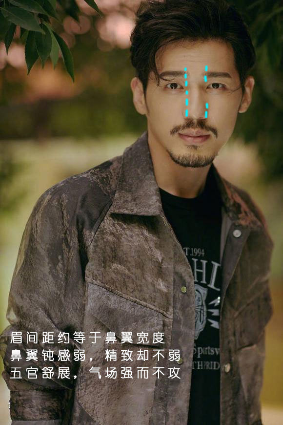 我觉得在同年龄的男明星里,白宇的面相很man就来源于他鼻骨的粗略感鼻