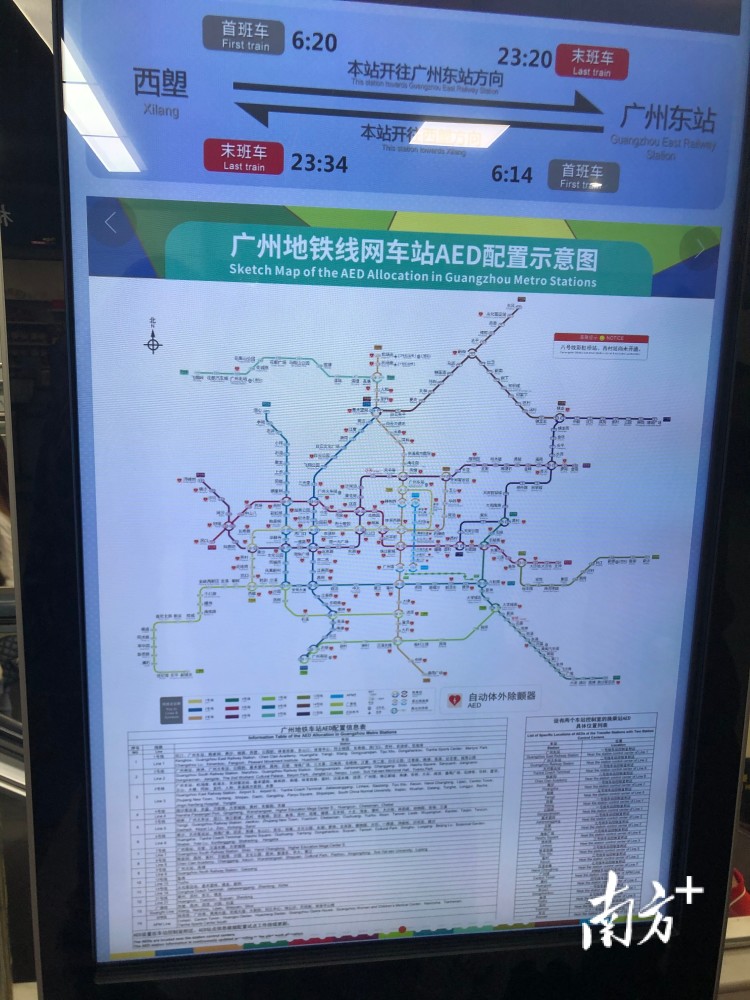 救人还要先查分布图?广州地铁aed设施使用情况:标识不清晰,乘客不知晓