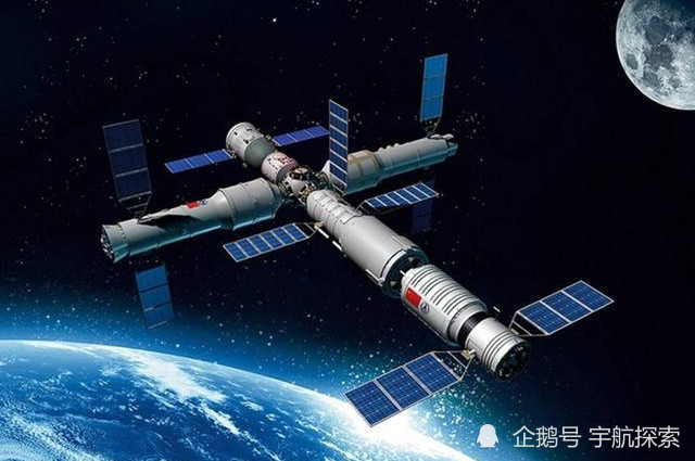 中国天和号空间站效果图