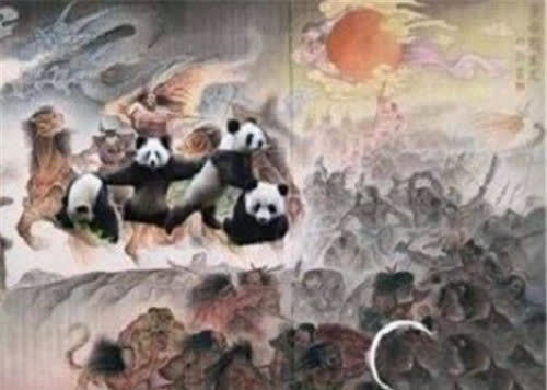 上古时期,古人还传出来大熊猫是蚩尤坐骑的故事《书经》当中成为貔
