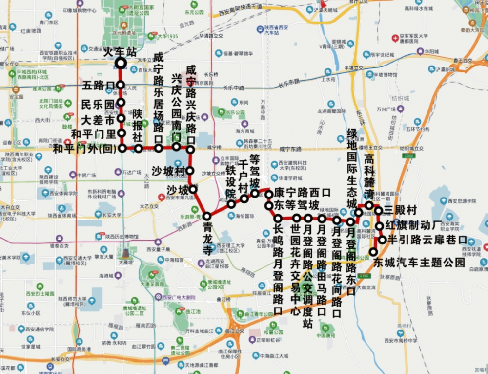 西安这2条公交线路将调整,再添两条全运公交!