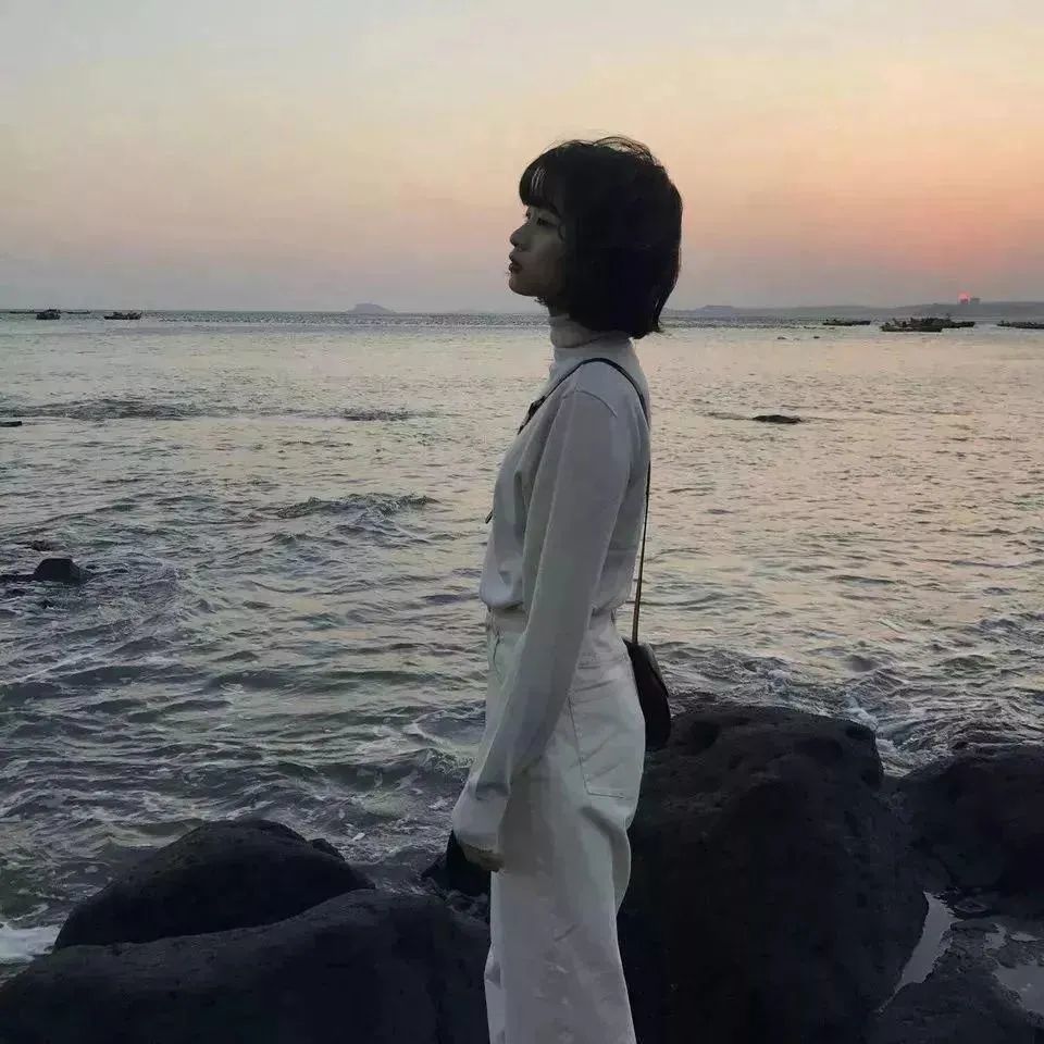 唯美意境情侣头像·落日·剪影|"从此,有人问我粥可温