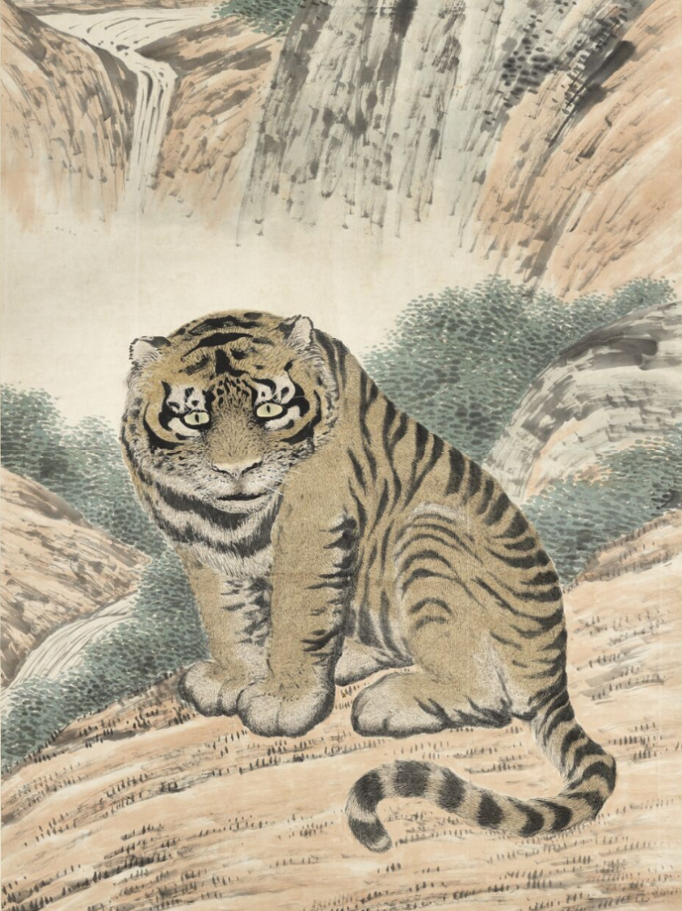 想必画家高其佩也曾见过这样"猛"的老虎吧,不过古代可没几个人会觉得