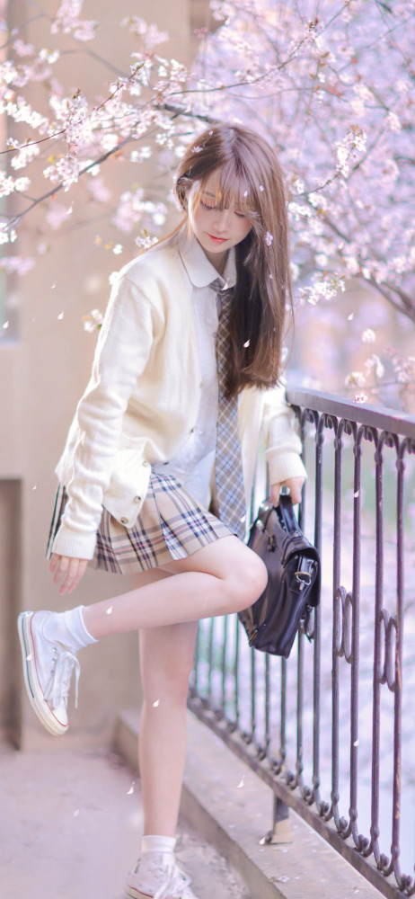 神仙小清新美女背景