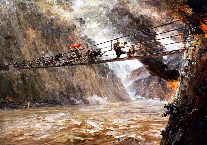 红军飞夺泸定桥,国民党军队为何不炸断铁索桥?泸定桥有何内幕?