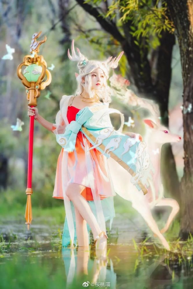 《王者荣耀》遇见神鹿-瑶-cosplay作品欣赏