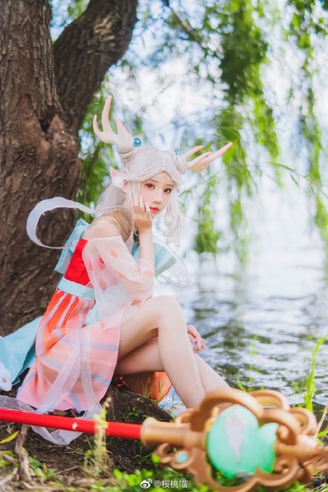 《王者荣耀》遇见神鹿-瑶-cosplay作品欣赏