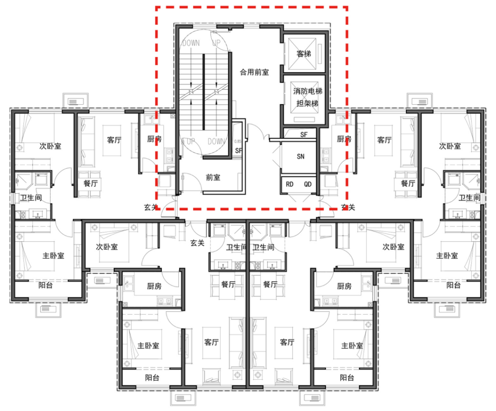 高层连廊设计公摊更大,并且安全隐患巨大,开发商怎么做才合格?