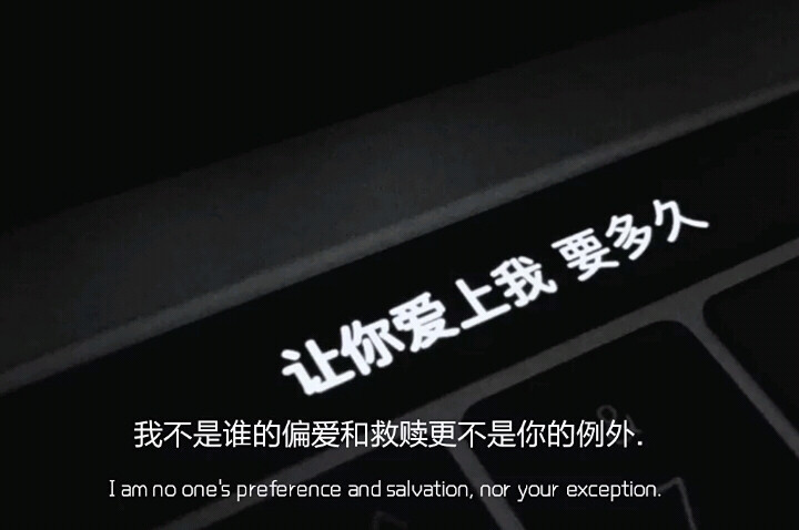 我不是谁的偏爱和救赎更不是你的例外.