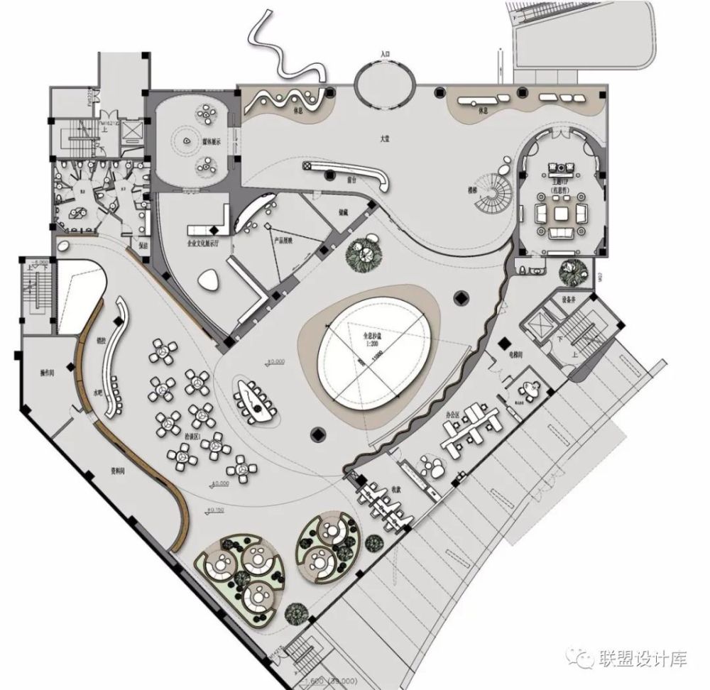 看下大师,是如何做售楼处平面方案的!