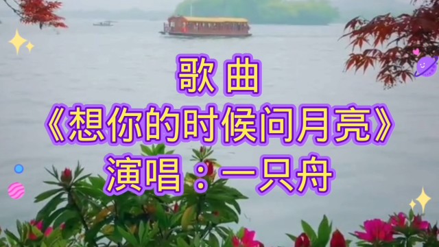 歌曲想你的时候问月亮一只舟