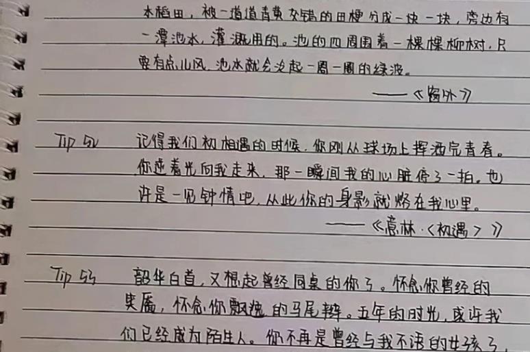 赵今麦手写卡字体火了,字迹工整干净,不愧是艺考全国第一的学霸