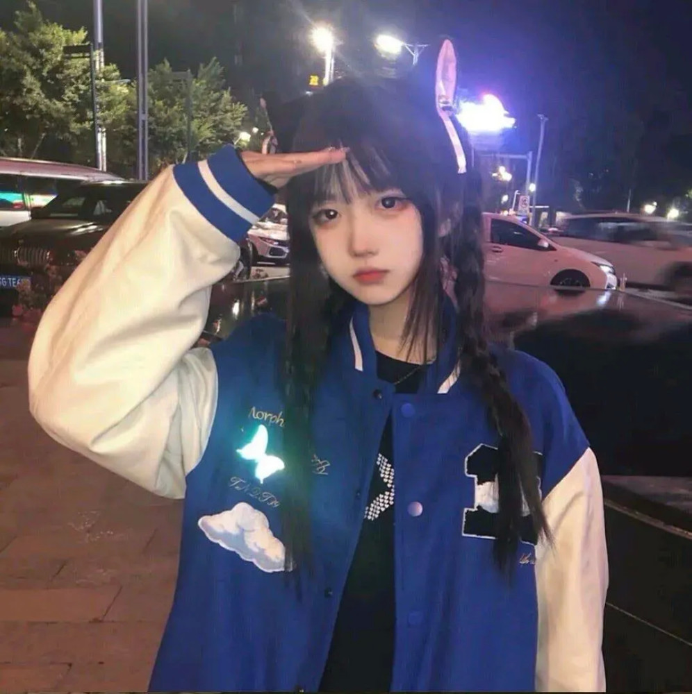 女生头像|学生专用部位真人蓝色系女头