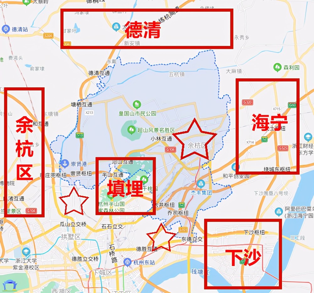 临平区的未来在哪里?经开,崇贤,乔司组成铁三角!