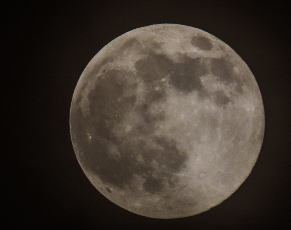 这是4月27日在澳大利亚悉尼拍摄的"超级月亮".新华社/欧新
