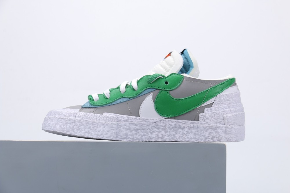 sacai x nike blazer low白绿解构开拓者板鞋