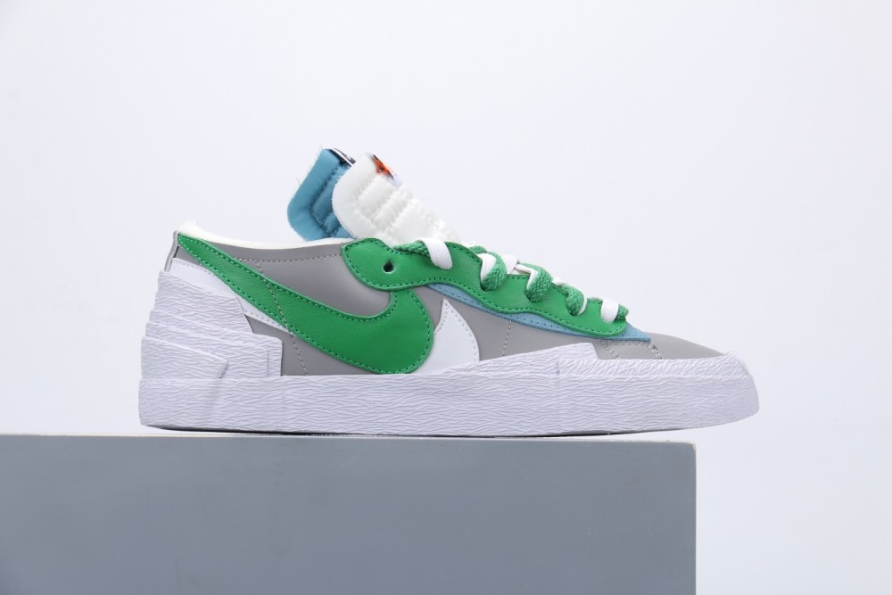 sacai x nike blazer low白绿解构开拓者板鞋