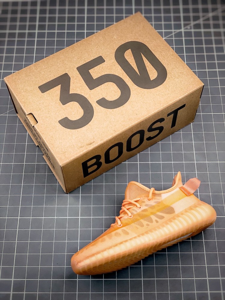 yeezy 350v2"mono clay"全透气火山橙椰子鞋