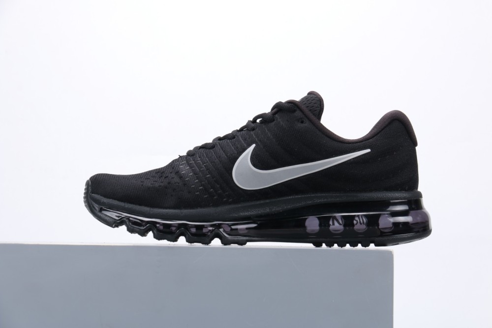 nike air max 2017 "black/white" au网面全掌气垫休闲运动百搭慢跑鞋