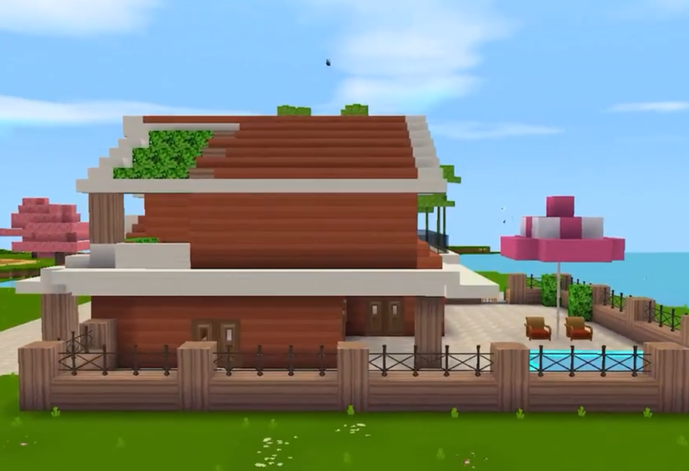 迷你世界:生存模式中如何设计一栋别墅?看起来很符合游戏画风!