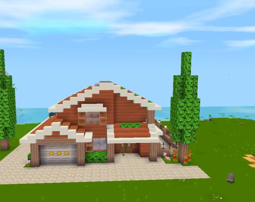 迷你世界:生存模式中如何设计一栋别墅?看起来很符合游戏画风!