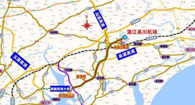 湛江交通建设再出新招,一条高速直通机场,预计2023年建成通车