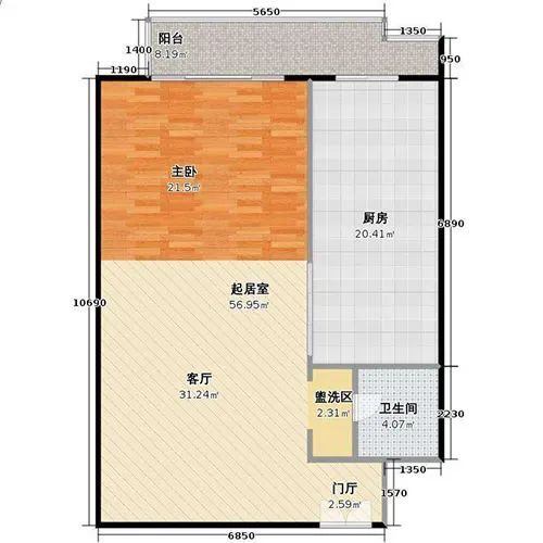 一居室小户型装修设计一室一厅装修案例效果图