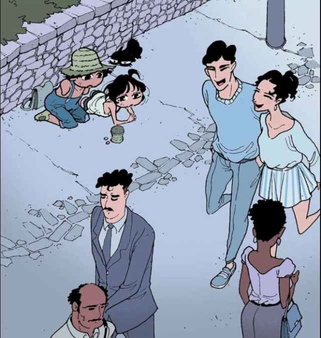 人性恐怖漫画:残疾的乞丐兄妹